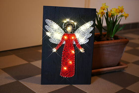 Weihnachten mit Licht Geburtstag Dankeschön
